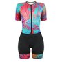 Macaquinho de Ciclismo SportXtreme Expert Oásis Feminino Rosa e Preto Macaquinho de Ciclismo SportXtreme Expert Oásis Feminino Rosa e Preto