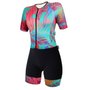 Macaquinho de Ciclismo SportXtreme Expert Oásis Feminino Rosa e Preto Macaquinho de Ciclismo SportXtreme Expert Oásis Feminino Rosa e Preto