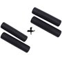 Manopla de Bicicleta Dvorak Silicone Ultragrip Preta 2 Unidades