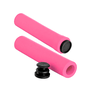 Manopla de Bicicleta Rontek Silicone Rosa