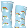 Meia de Ciclismo ERT Rainbow Azul