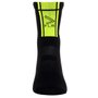 Meia De Ciclismo Flr Elite 5.5 Preta e Amarelo