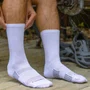 Meia de Ciclismo Furbo Pure Branca