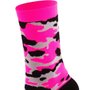 Meia de Ciclismo Hupi Bikes Camo Rosa