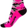 Meia de Ciclismo Hupi Bikes Camo Rosa