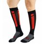 Meia de Ciclismo Marcio May Longa Four Red Stripes
