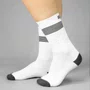 Meia de Ciclismo Woom GearLab II Cano Alto Branca