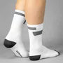 Meia de Ciclismo Woom GearLab II Cano Alto Branca