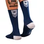 Meia de Ciclismo Woom Performance Cano Alto Azul