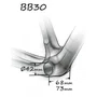 Movimento Central de Bicicleta Token BB30AR Sram GXP 68/73mm