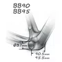 Movimento Central Token BB90 Sram GXP Shimano 90.5/95.5mm