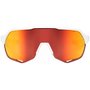 Óculos Ciclismo 100% S2 OffWhite Hiper Red Multilayer 2 Lentes
