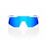 Óculos Ciclismo 100% Speedcraft Matte White Hiper Blue