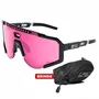Óculos Ciclismo Scicon Aeroscope Black Gloss Pink 2 Lentes