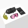 Óculos Ciclismo Scicon Aeroscope Black Gloss Pink 2 Lentes