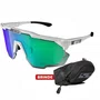 Óculos Ciclismo Scicon Aeroshade Kunken Edição Limitada World Cup Blue 2 Lentes