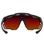 Óculos de Ciclismo Scicon Aeroshade Kunken Black Gloss Multimirror Red 2 Lentes