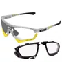 Óculos de Ciclismo Scicon Aerotech XL Fotocromático Silver p Lente de Grau