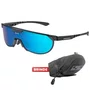 Óculos de Ciclismo Scicon Aerotrail Black Multimirror Blue