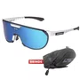 Óculos de Ciclismo Scicon Aerotrail White Gloss Multimirror Blue 2 Lentes