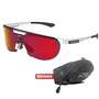 Óculos de Ciclismo Scicon Aerotrail White Gloss Multimirror Red 2 Lentes