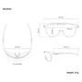 Óculos de Ciclismo Scicon Aerotrail White Gloss Multimirror Red 2 Lentes