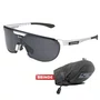 Óculos de Ciclismo Scicon Aerotrail White Gloss Multimirror Silver 2 Lentes