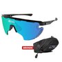 Óculos de Ciclismo Scicon Aerowing Lamon Blue 2 Lentes
