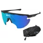 Óculos de Ciclismo Scicon Aerowing Lamon Multimirror Blue 2 Lentes