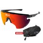 Óculos de Ciclismo Scicon Aerowing Lamon Red 2 Lentes