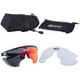 Óculos de Ciclismo Scicon Aerowing Lamon Red 2 Lentes