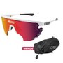 Óculos de Ciclismo Scicon Aerowing Lamon Red 2 Lentes