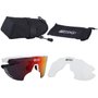 Óculos de Ciclismo Scicon Aerowing Lamon Red 2 Lentes