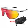 Óculos de Ciclismo Scicon Aerowing Multimirror Red 2 Lentes