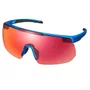 Óculos de Ciclismo Shimano S-Phyre RD Ridescape Metálico Azul 2 lentes
