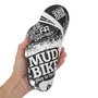 Paralama de Bicicleta Dianteiro Mudbike Preto e Branco