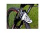 Paralama de Bicicleta Dianteiro Mudbike Preto e Branco
