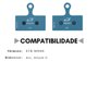 Pastilha Freio de Bicicleta Jagwire DCA785 Padrão Shimano Riderever