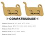 Pastilha Freio de Bicicleta Rontek Padrão Shimano XTR 2 Unidades