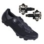 Kit Sapatilha de Ciclismo FLR F-70 Knit MTB + Pedal Shimano PD-M520