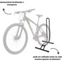 Suporte de Chão para Bicicleta Absolute LJJ-2 Preto