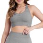 Top Feminino Marcio May Firenze sem Bojo Cinza